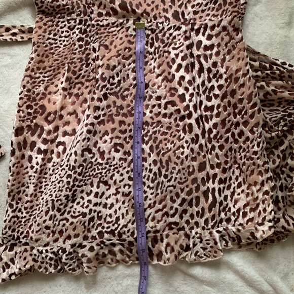 Velvet leopard mini dress. - Picture 6 of 6